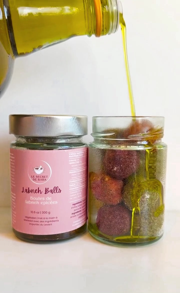 Boules de labneh épicées 